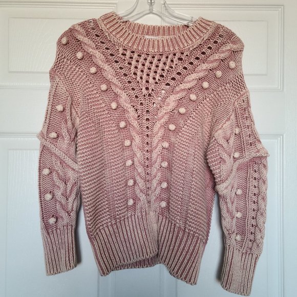 Veronica Beard Eleanor Crew Neck Cable Pullover - Picture 2 of 3